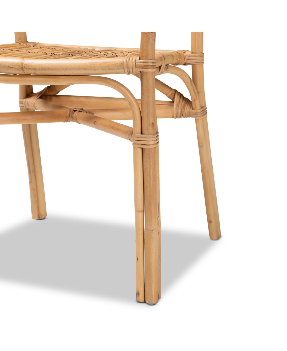 Furniture Tugera 22" Rattan Bohemian Dining Chair