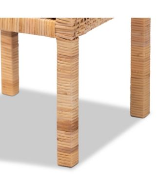 Vivan 13" Rattan Bohemian Nightstand