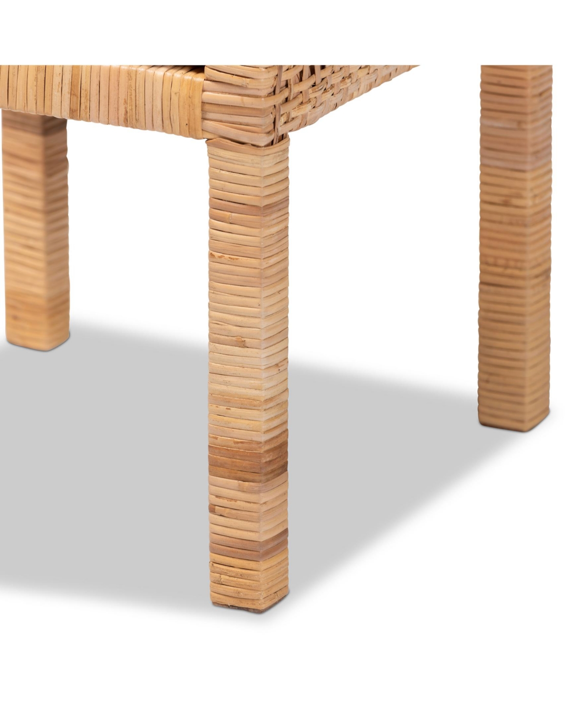 Furniture Vivan 13" Rattan Bohemian Nightstand