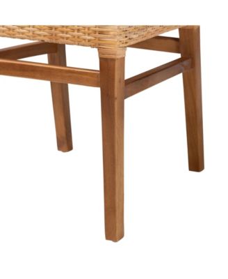 Lesia 22.4" Rattan Bohemian Dining Chair