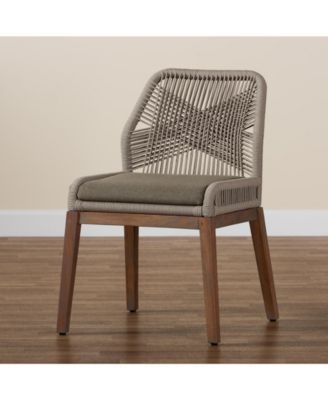Jennifer 25.2" Wood Mid-Century Dining Side Chair