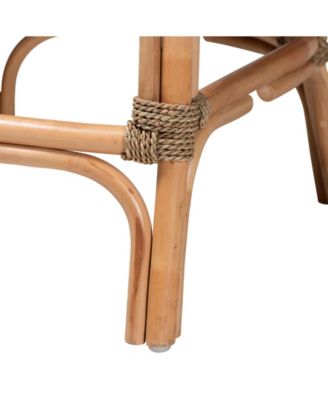 Kyle 24" Rattan Bohemian Dining Chair with Cushion