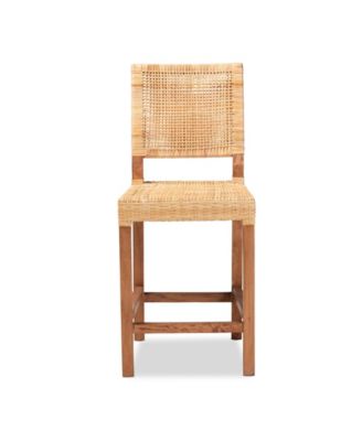 Lesia 40" Rattan Bohemian Counter Stool