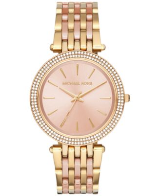 michael kors darci two tone watch