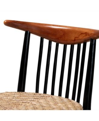Parthenia 20.5" Rattan Mid-Century Dining Chair