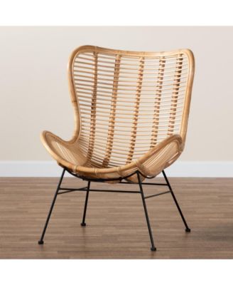 Colorado 32.3" Rattan Bohemian Accent Chair