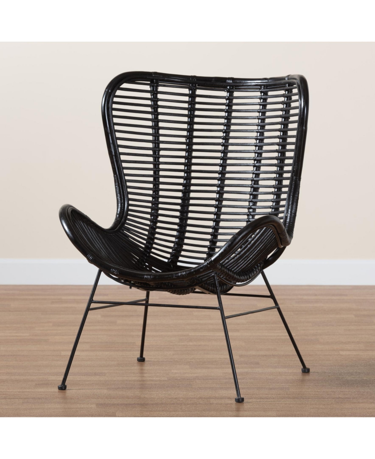 Furniture Colorado 32.3" Rattan Bohemian Accent Chair