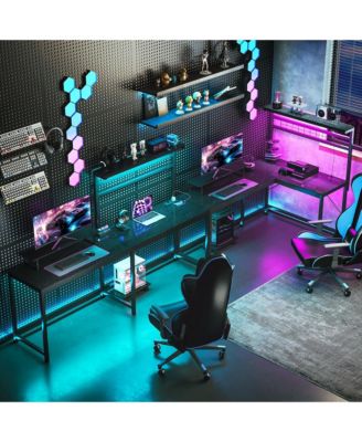 L Shaped Desk, Convertible Corner Desk for Small Space,