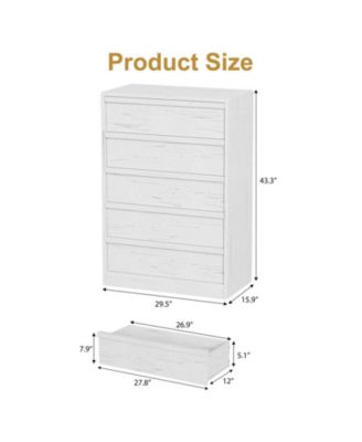 5 Drawer Dresser for Bedroom