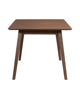 Space Savers Dining Rectangular Leg Table with 15" Butterfly Leaf - Satin Walnut