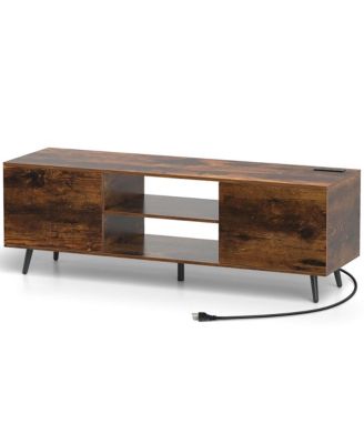 TV Stand for 60" TVs Mid Century Modern Media Console Table