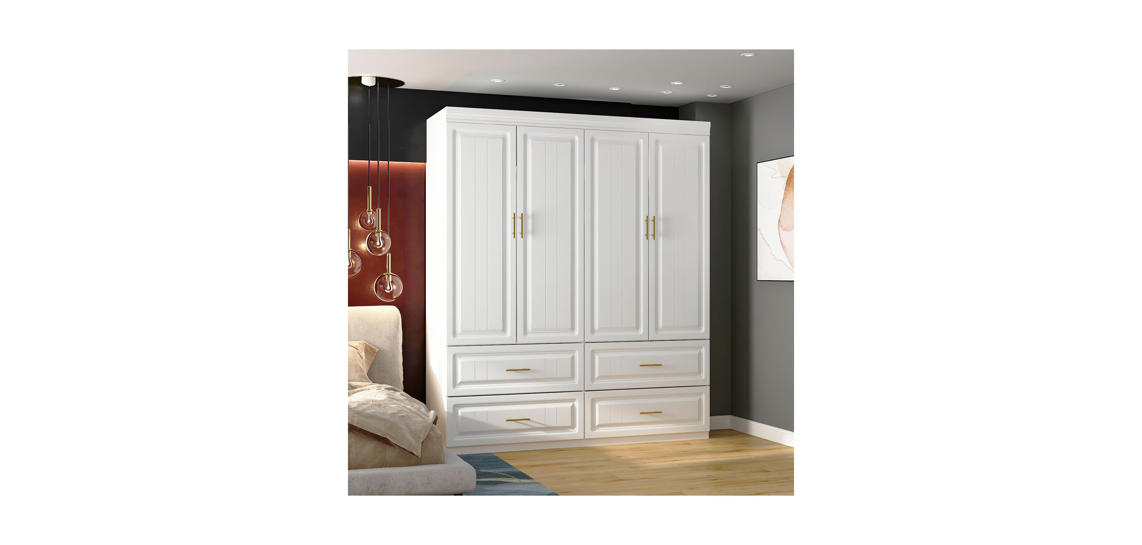 Homsee 9-Drawer Black Wood Dresser Bedroom Storage Cabinet
