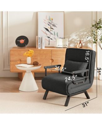 Convertible Sofa for Adults Folding Futon Sofa Bed with Adjustable Backrest for Small Spaces & Office