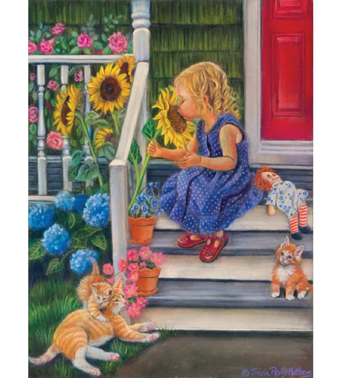 SunsOut A Summer Kiss 300 piece Jigsaw Puzzle for Adults