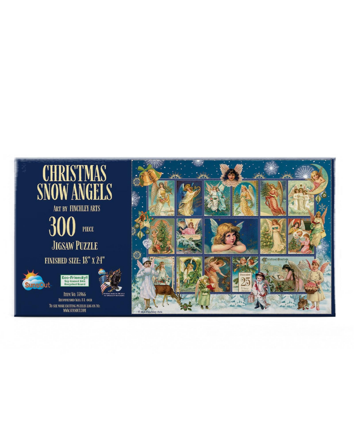 SunsOut Christmas Snow Angels 300 piece Jigsaw Puzzle for Adults Christmas