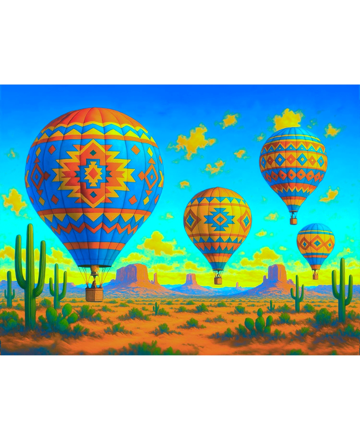 SunsOut Colorful Ride 500 piece Jigsaw Puzzle for Adults