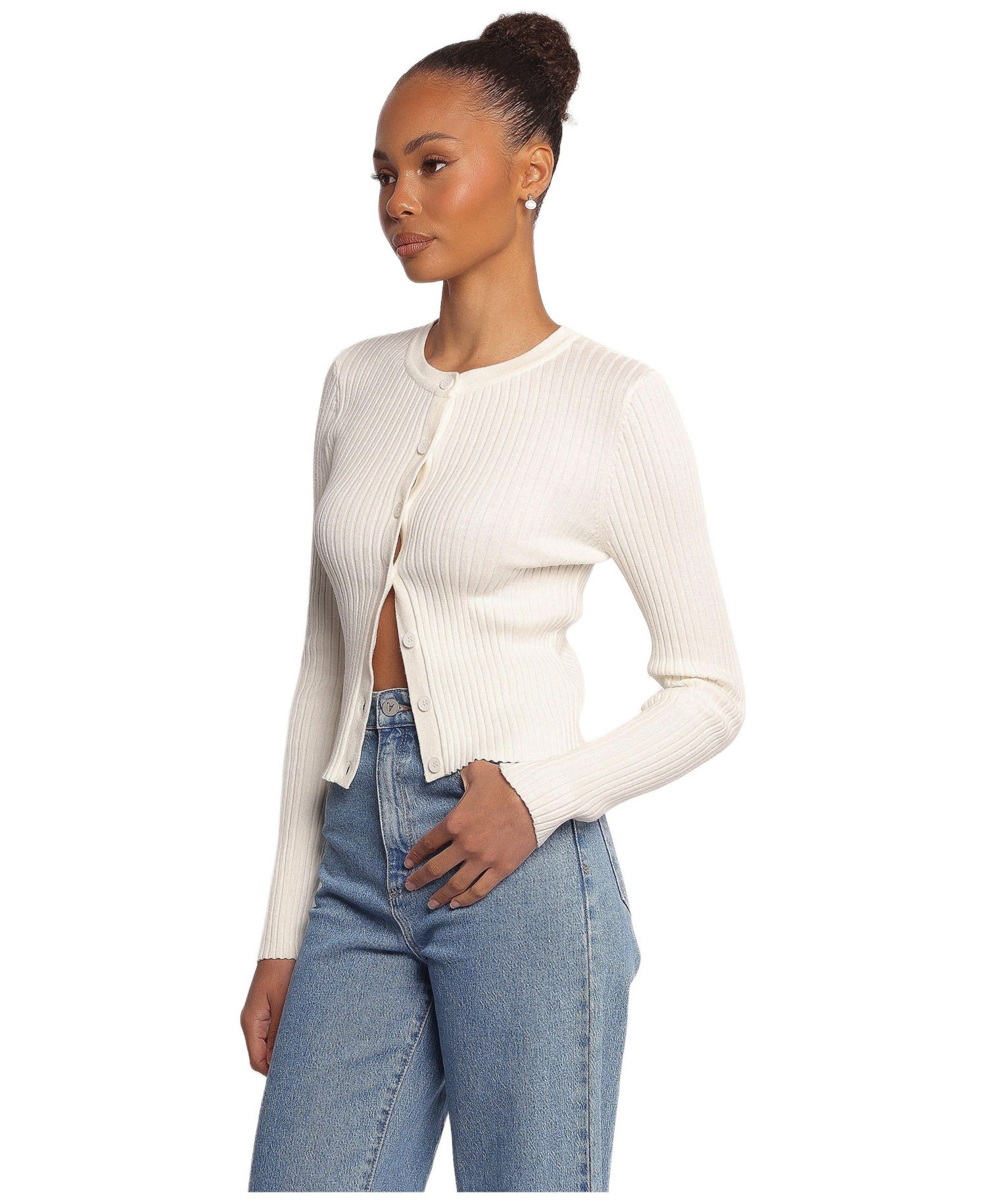 Women's Searie Ribbed Cardigan Top