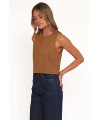 Women's Charles Faux Sueded Top