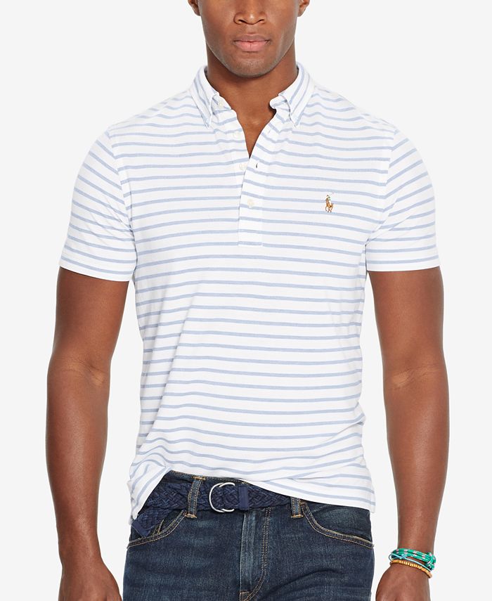 Polo Ralph Lauren Hampton Striped Polo Shirt & Reviews - Polos - Men ...