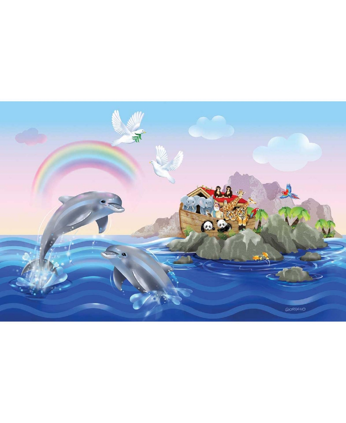 SunsOut Ark Celebration 100 piece Jigsaw Puzzle for Adults
