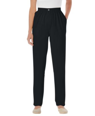 Women's Within Tall Straight-Leg All-Cotton Denim Pull-On 7-Day Elastic-Waist Jeans