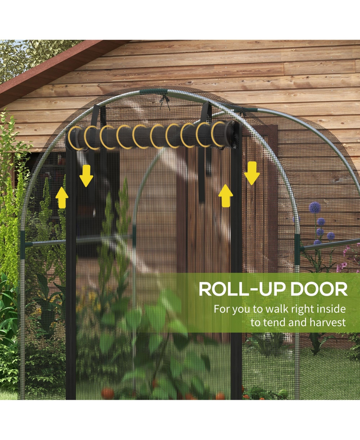Outsunny 4' x 4' Plant Protection Tent Crop Cage with Door