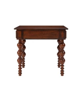 Solid Wood End Table with Drawer, Narrow Sofa Side Table