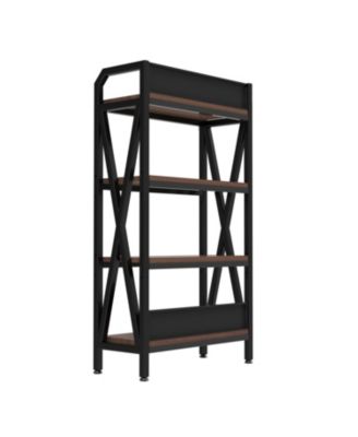 Streamdale 56" Baker's Rack 4-Tier Metal/Wood Kitchen Storage Organizer