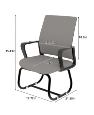 Minimalist Modern Office Chair - Metal Frame Soft Home/Office