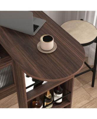  Rotating Bar Cabinet with Ample Storage