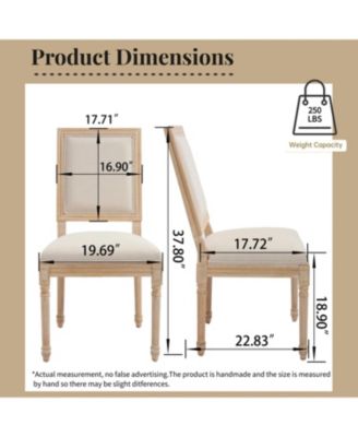 Streamdale French Country Upholstered Dining Chairs - Set of 2
