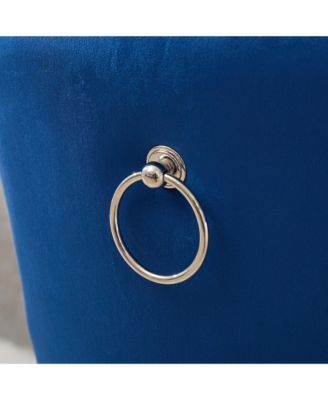 Streamdale Chrome Swivel Velvet Barstools, Adjustable Height, Tufted, Set of 2