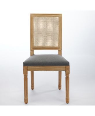 French Louis Dining Chairs, Rattan Back.