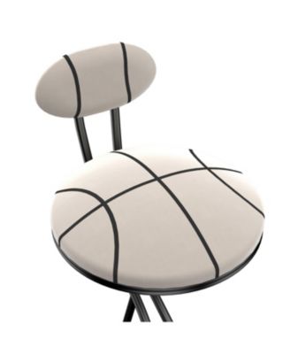  Striped Upholstered Bar Stools - Set of 2