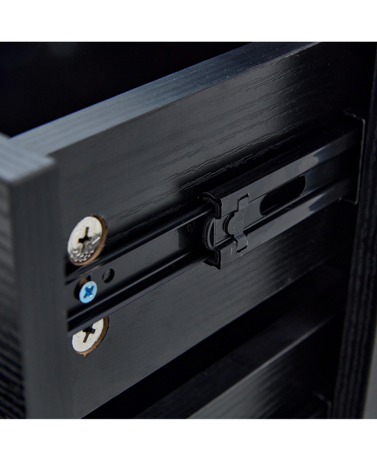 Streamdale Furniture American Glass Display Cabinet - Tempered Glass, Soft-Close Drawer, 3 Shelves