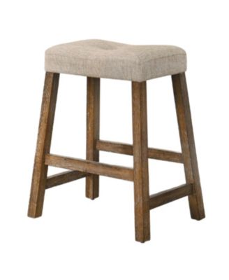  Rustic Backless Counter Stool Set of 2 - 25" Farmhouse Barstools