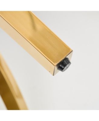 Mid Century Modern Chenille Dining Chairs, Set of 2, Beige