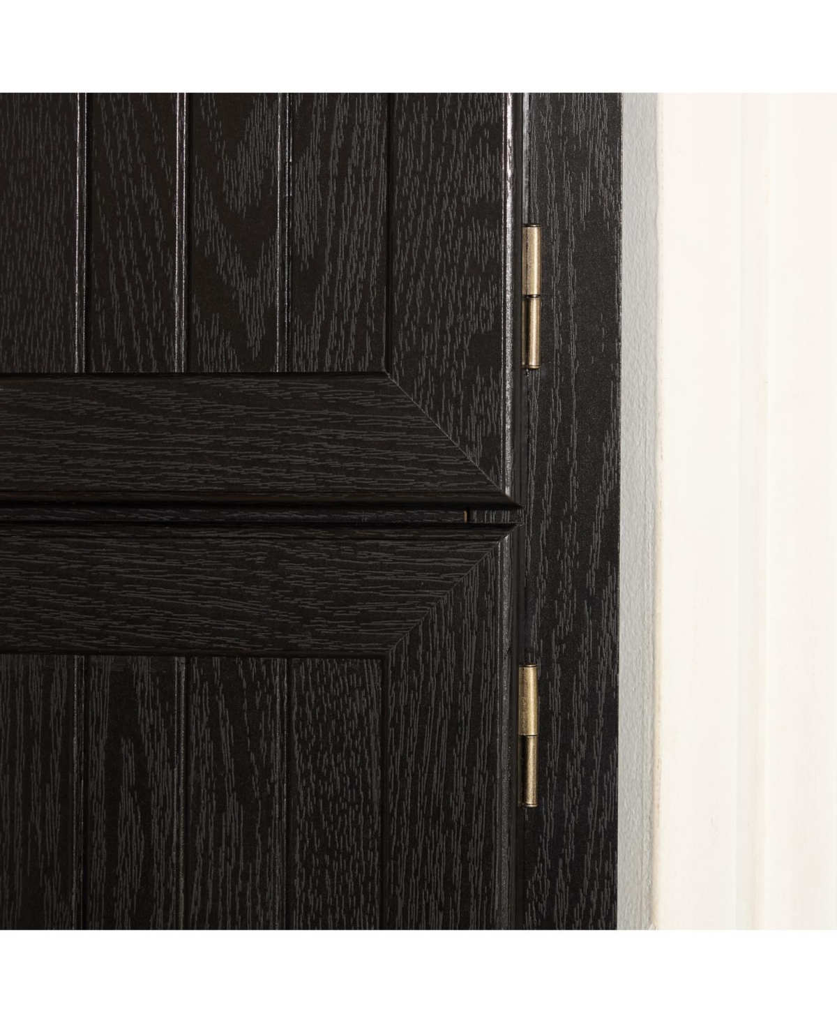 Streamdale Furniture 4-Tier Corner Kitchen Pantry Cabinet with Doors & Shelves - Black