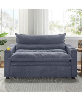 Convertible Velvet Sofa Bed - 3-in-1 Sleeper Couch