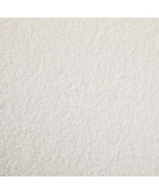 Streamdale White Boucle Storage Ottoman