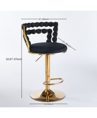 Velvet Bar Chairs (Set of 2)