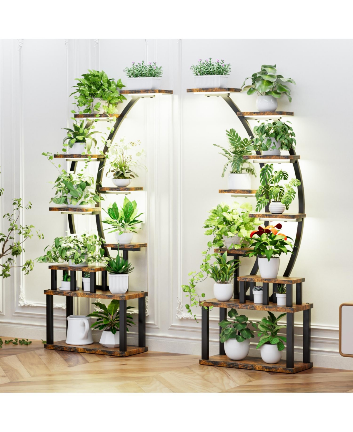 Streamdale Furniture 9-Tier Plant Stand with Grow Lights