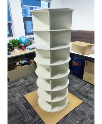  7 Tier Rotating Shoe Rack - White
