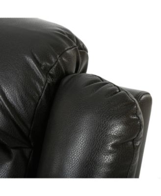 Streamdale Classic Black Berry PU Glider Recliner