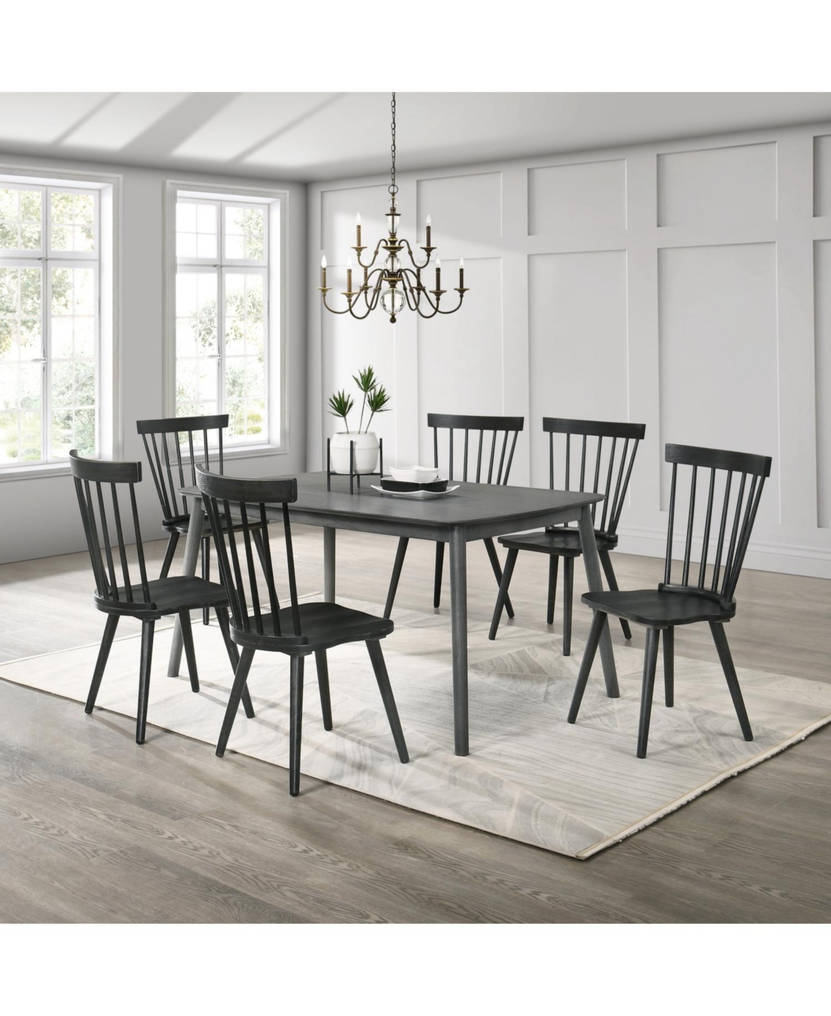 Streamdale Furniture 2 Rustic Farmhouse Dining Chairs