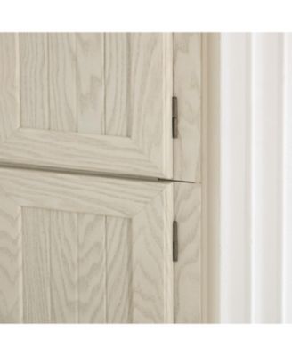 4-Tier Corner Pantry Cabinet with Doors & Shelves