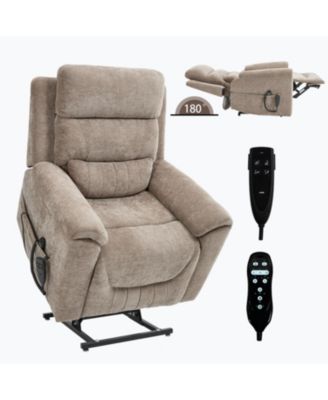 Power Lift Recliner w/ Massage & Heat, Khaki