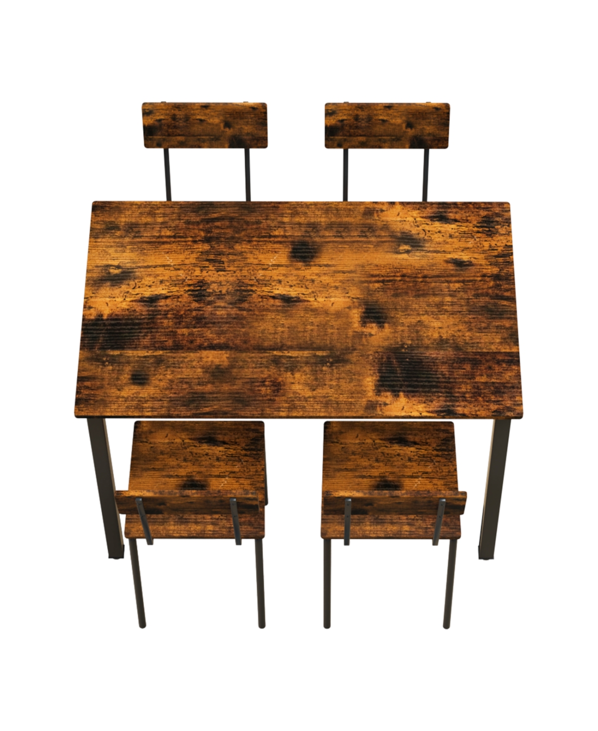 Streamdale Furniture Streamdale Metal & Wood Dining Set for 4