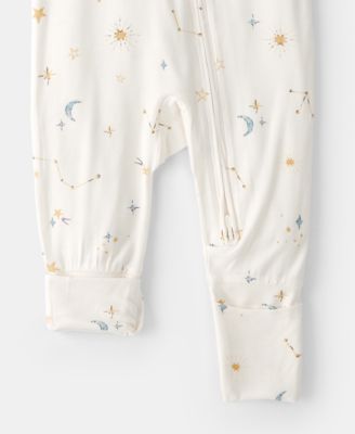 Baby Boys' or Baby Girls' Constellation 2-Way Zip Sleep and Play Pajama