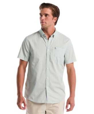 Men's Mini Geo Print Button-Down Shirt